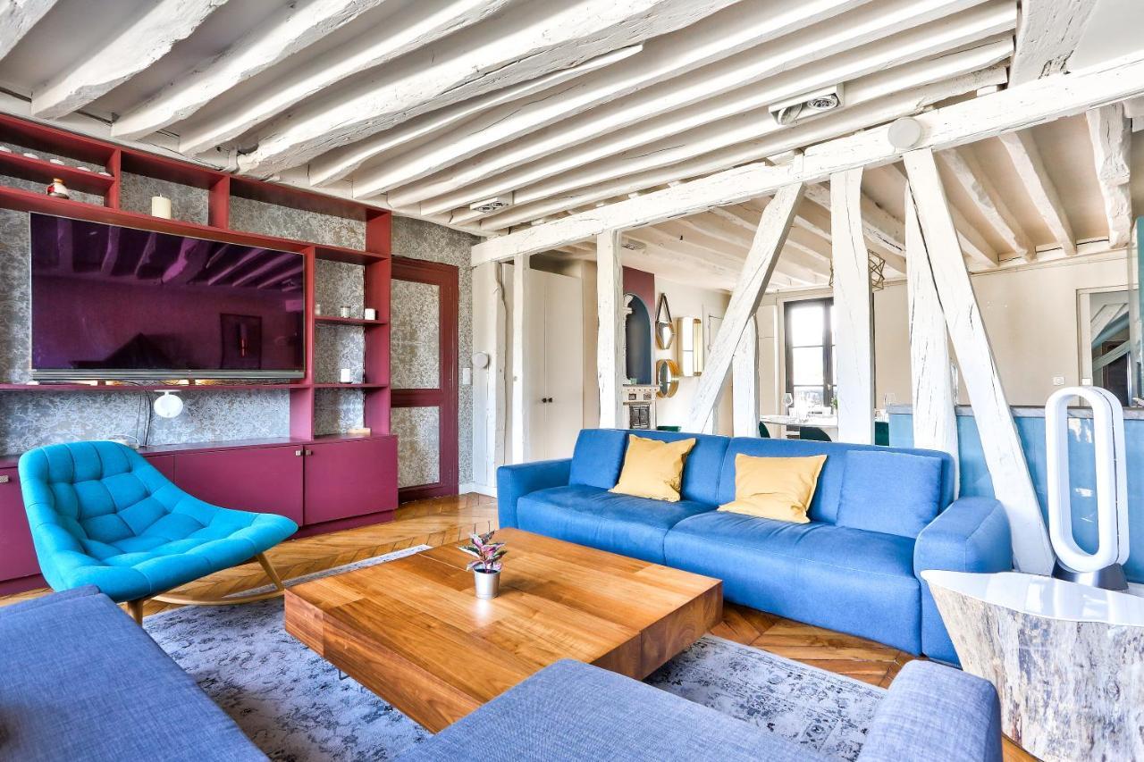 Le Marais Superb Apartment Terrace Paris Free Netflix ภายนอก รูปภาพ