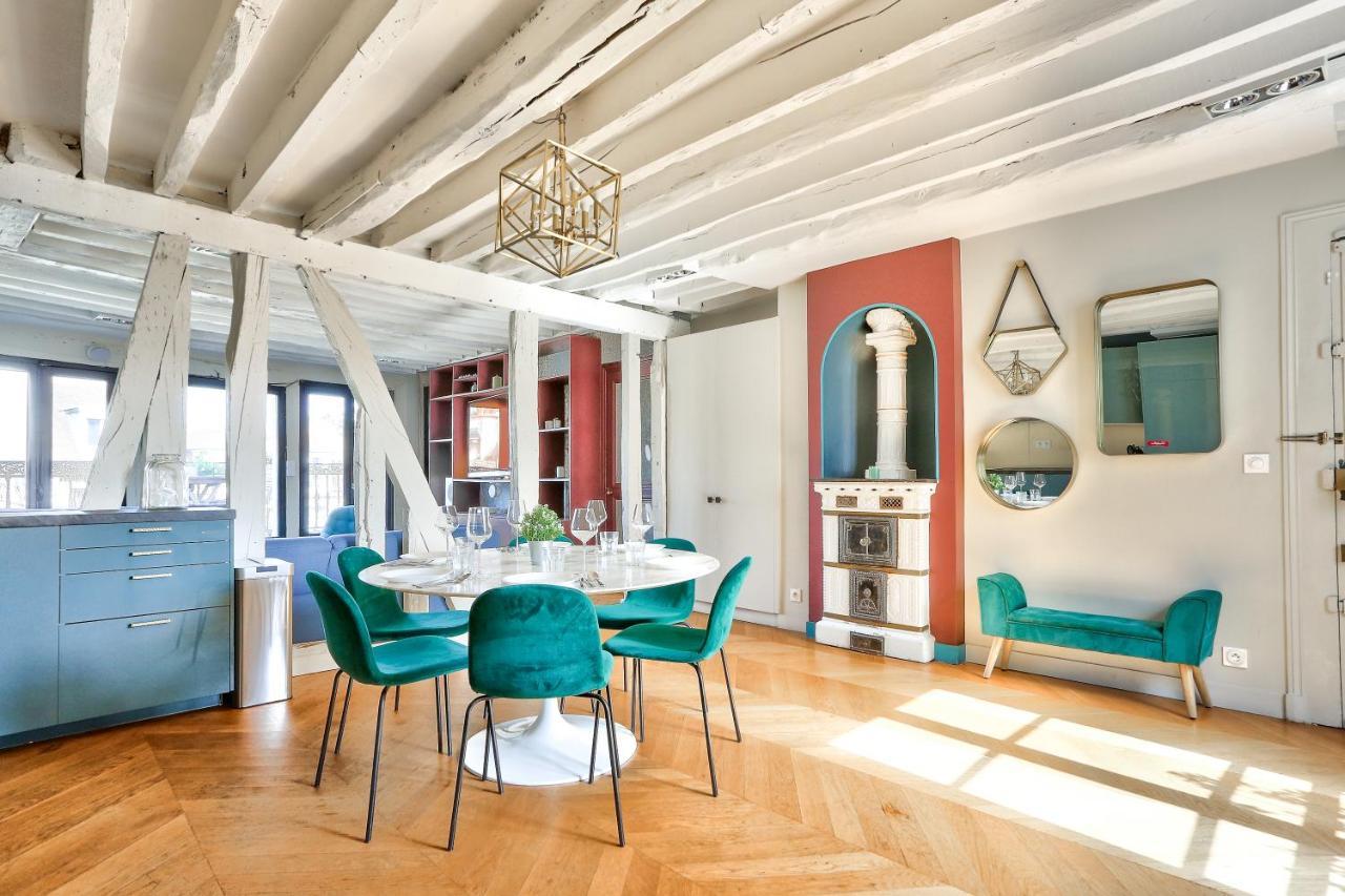 Le Marais Superb Apartment Terrace Paris Free Netflix ภายนอก รูปภาพ